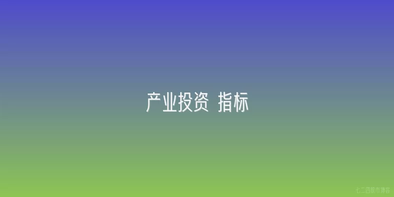 产业投资 指标