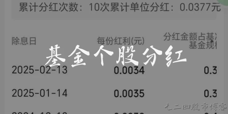 基金个股分红