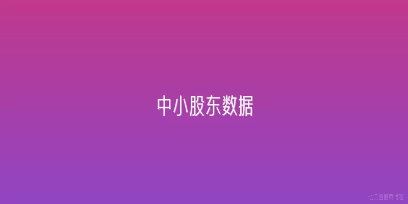 中小股东数据