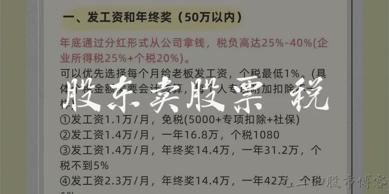 Shareholder Selling Stock Tax