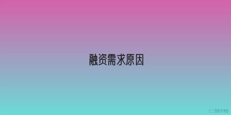 融资需求原因