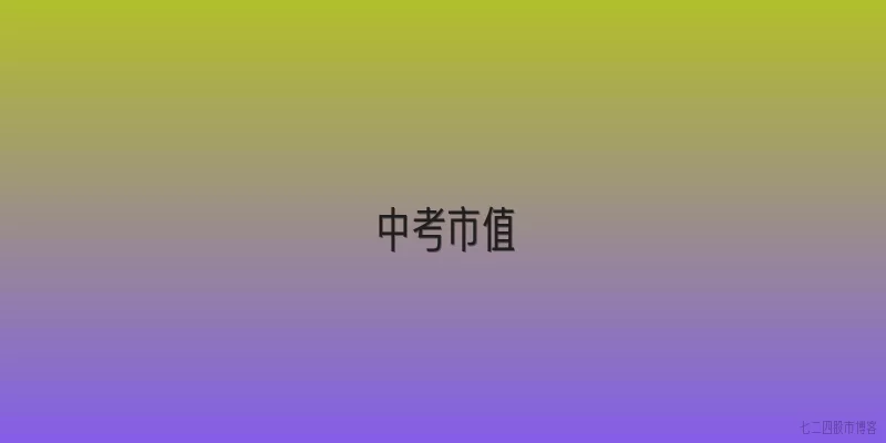 中考市值