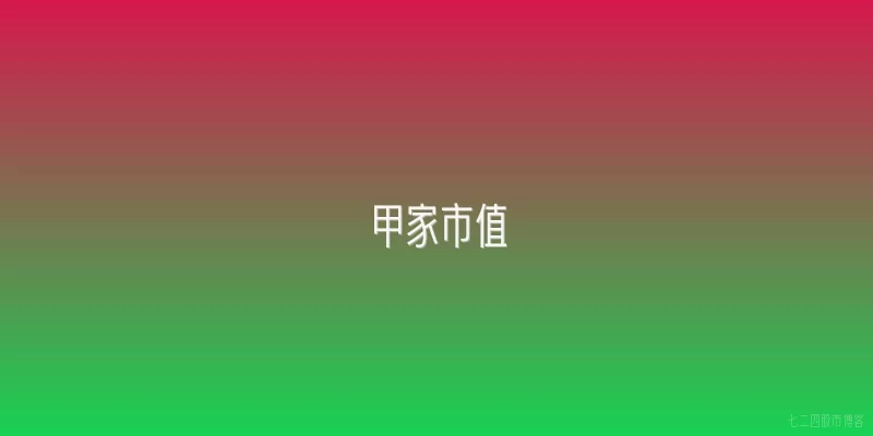 甲家市值