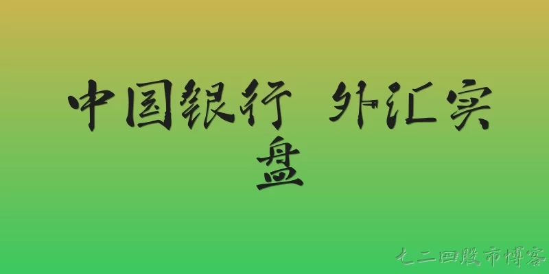中国银行 外汇实盘