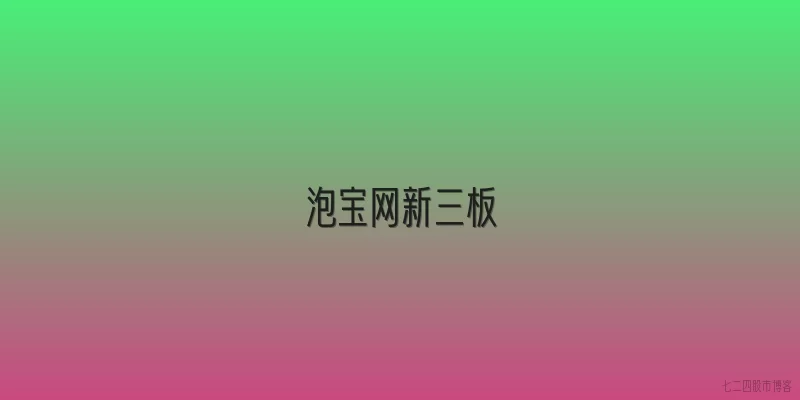 泡宝网新三板