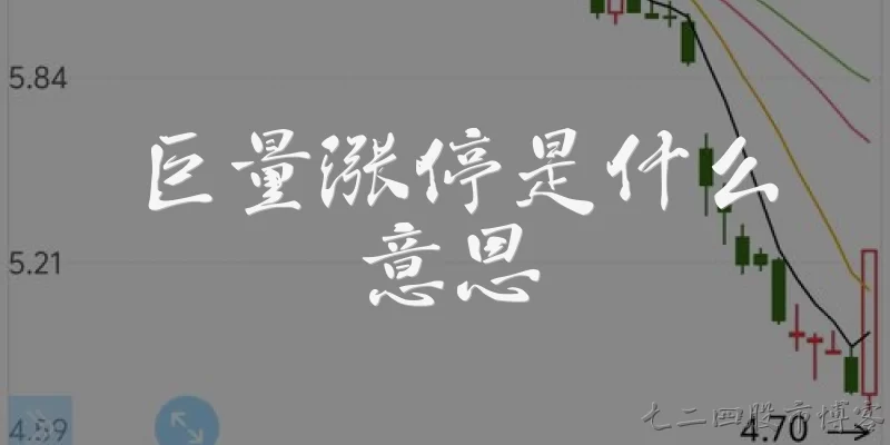 巨量涨停是什么意思